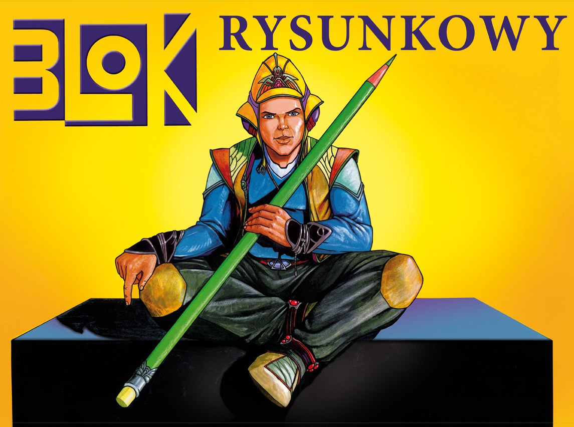 Blok rysunkowy A3 20k. biały Kreska